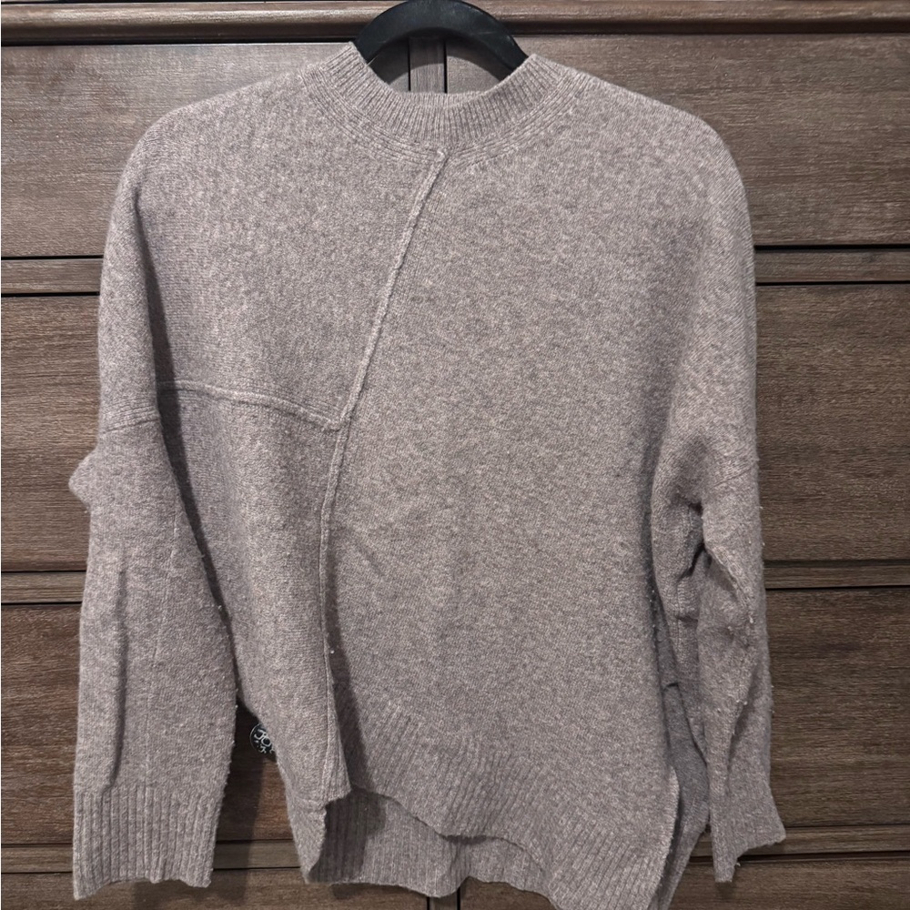 All Saints Women’s Taupe Crewneck Sweater